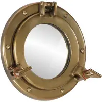 vidaXL Väggspegel Ø23 aluminium och glas