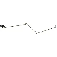 QAZQA Svart taklampa 300 cm inkl LED 3-stegs dimbar justerbar - Annuschka