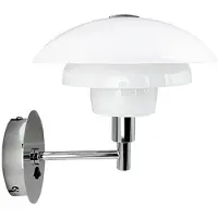 Dyberg Larsen Vägglampa Morph, Förkromad / silver, Vardagsrum / matsal, Metall, Design, Vägglampa, vägglampa inomhus