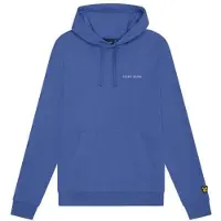 Lyle & Scott Loopback Broderad Hoodie för herrar i Blå