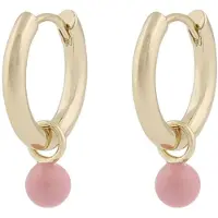 Sno of sweden Twiggy guld pink hoops med hängen 1320-6100375
