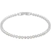 Sno of sweden Malibu vita stenar silverfärgat armband 1316-3500012