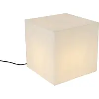 QAZQA Modern utomhuslampa vit 38 cm kvadratisk IP44 - Nura