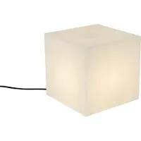 QAZQA Modern utomhuslampa vit 30 cm kvadratisk IP44 - Nura