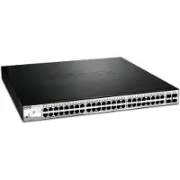D-Link Nätverksomkopplare - DLINK - DGS-1210-52MP/E - 48 portar 10/100/1000 - 4 portar SFP - PoE