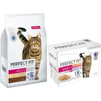 Perfect Fit Adult 1+ komplett torrfoder med kyckling för vuxna katter 7 kg