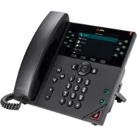 Poly VVX 450 - VoIP-telefon - 3-riktad samtalsförmåg - SIP, SRTP, SDP - 12 linjer - svart