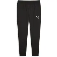 Puma Träningsbyxor - LagMÅL Slim - Svart m. Vit - - 6 år (116) - Byxor - Bomull