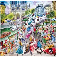 Eeboo Parisisk Bokhandlarpussel 1000 Bitar