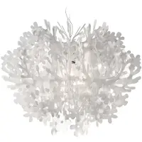Slamp Taklampa , FIORELLA, dimbara, Vit, Vardagsrum, Plast, Design