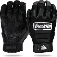 Franklin Sports MLB CFX Pro Basebollhandskar - Chrome Black - Vuxen Storlek L