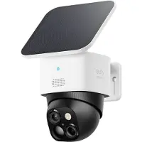 Eufy SoloCam S340 - Nätverksövervakningskamera - panorering / lutning - torn - väderbeständig - färg (Dag&Natt) - 3K - ljud - trådlös - Wi-Fi - med Solpanel