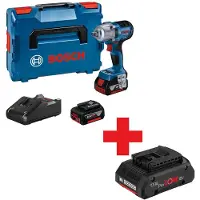 Bosch Slagmutterdragare GDS 18V-450 PC; 18 V; 2x4,0 Ah batt.