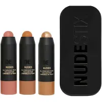 Nudestix Soft & Warm Nudes 3-Piece Mini Kit Ögonskuggspalett 1 st