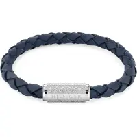 Tommy Hilfiger Exploded Th Braid blå läderarmband 2790480