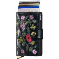Secrid Premium Miniwallet Stitch Floral Black