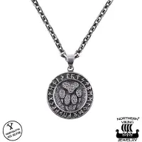Northern Viking Jewelry Rune Wolf Paw hänge NVJ-H-RS061