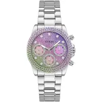 GUESS GW0483L1 Sol Rainbow Glitter Urtavla Damklocka