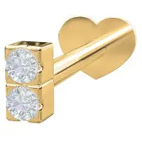 Nordahl Jewellery PIERCE52 labret med diamant 3mm 314 004BR5