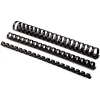 Fellowes Spiralrygge 16mm sort A4 100stk/pak 81-115 ark - (100 stk.)