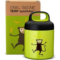 Carl Oscar Termomatlåda - 300 ml - TEMP LunchJar - Lime m. Apa - - One Size - Matlåda