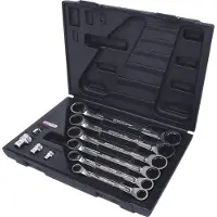 Ks Tools 5034560 503.4560 Dubbelskruvnyckelsats Nyckelvidd (Metrisk) (för titel) 8 - 19 mm