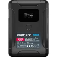 Mathorn -batteri Mathorn MB-V200 14000mAh PD65W OLED USB-C 200Wh V-mount