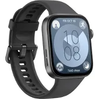 Huawei Watch Fit 3 - Aluminiumlegering - smartklocka med armband - fluoroelastomer - Svart - handledsstorlek: 120-190 mm - skärm 1,82 - Bluetooth, Wi-Fi - 26 g - Svart