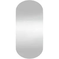 vidaXL Väggspegel 45x100 cm glas oval