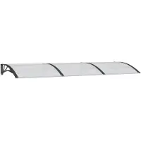 vidaXL Entrétak svart 300x100 cm polykarbonat