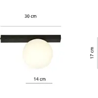 Emibig Taklampa Fit LIGHTING, dimbar, Svart, Vardagsrum / matsal, Metall, Modern, Taklampa