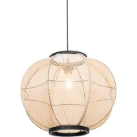 QAZQA Smart taklampa brun 48 cm inkl. Wifi G95 - Rob