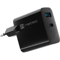 Natec Ribera Gan 65w Usb-a-och Usb-c-väggladdare