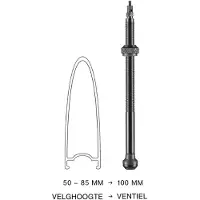 Schwalbe Tubeless Presta Ventiler 2 Enheter