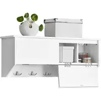 SoBuy Hatthylla med 5 korgar och 4 krokar, FHK24-W