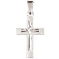 Saurum vitguld konfirmationskors 8177 00 000
