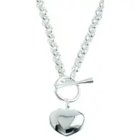 None Silver armband ärtkedja med T-lås R33/19
