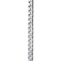 None silver halsband av pansarkedja 55cm - 4.0mm PANS120-55