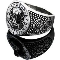 Northern Viking Jewelry Rune Thor's Hammer ring NVJ-H-SO002-200