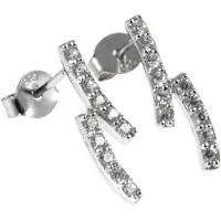 Silver Bar Two long örhängen 18 mm 3930