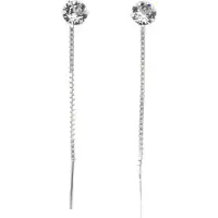 Silver Bar zirkon örkedja klar 4 mm 8291