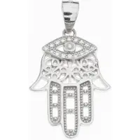 Silver Bar Fatima ögon hängsmycke 2257