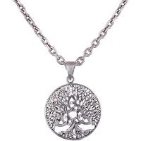Northern Viking Jewelry Tree Of Life Celtic Triquetra silver berlock NVJ-H-RS067