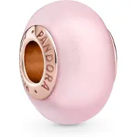 Pandora Matte Pink Murano Glass berlock 789421C00