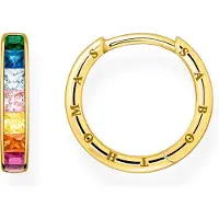 Thomas Sabo Rainbow Heritage colourful stones pave gold örhängen CR668-996-7