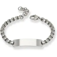 Ace of Spades armband med gravyrplatta Steel SSB-8644/19+3cm