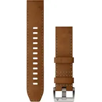 Garmin MARQ Quickfit 22 mm läder-FKM hybridarmband brun 010-13225-08