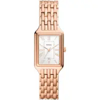 Fossil Analog klocka 'Raquel' roséguld / svart / vit