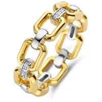 Ti sento gold-plated silver ring 12292ZY/54