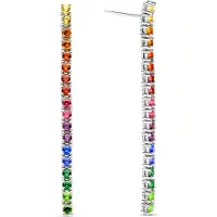 Ti sento silver colorful örhängen 7907MC